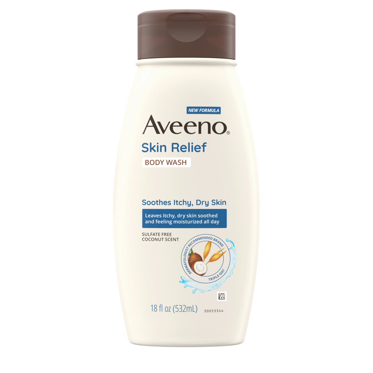 Aveeno Skin Relief Fragrance-Free Moisturizing Lotion for Sensitive Skin,  with Natural Shea Butter & Triple Oat Complex, Unscented Therapeutic Body