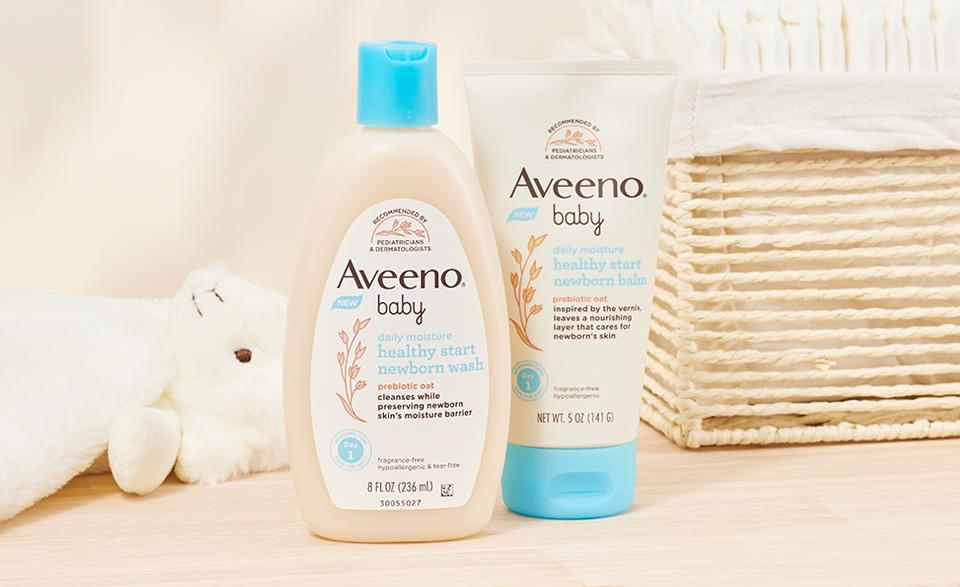 Aveeno Healthy Start Newborn Wash and Balm Products