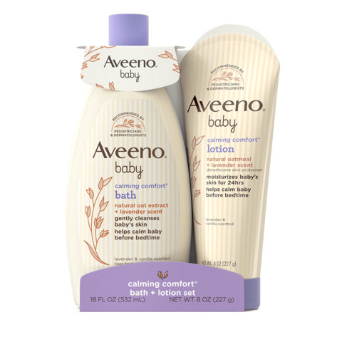 Aveeno Baby Calming Comfort Moisturizing Body Lotion - Lavender & Vanilla  Scents - 8oz : Target